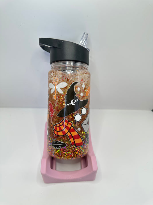 Botella  shaker  con cañita
